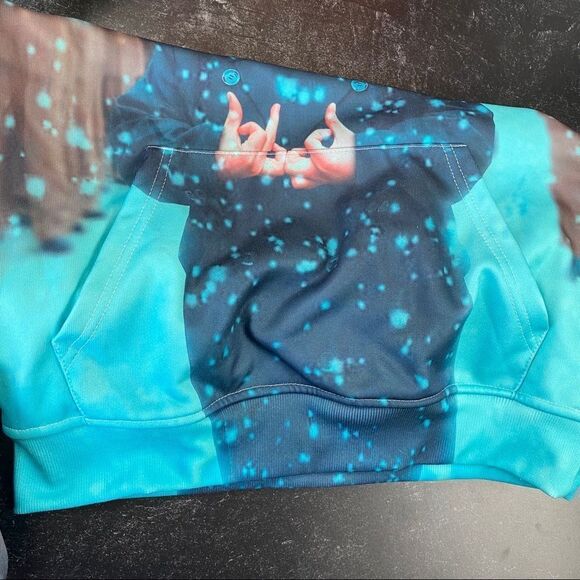 Kim Jong-un Christmas Hoodie Sweatshirt Sz S - Picture 6 of 6